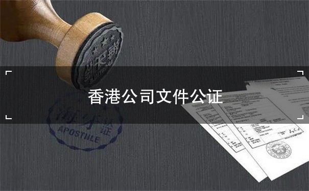 香港公司文件公证流程：详细说明香港公司文件公证的步骤和要求