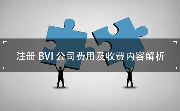 注册BVI公司费用及收费内容解析
