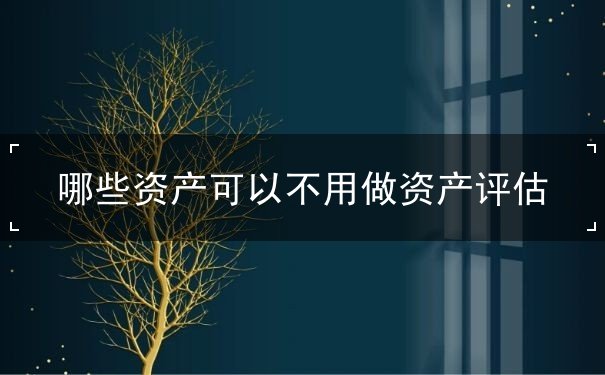 哪些资产可以不用做资产评估,资产收购评估流程,无形资产评估有哪些注意事项 哪些资产可以不用做资产评估,资产收购评估流程,无形资产评估有哪些注意事项