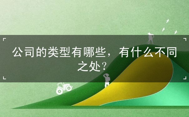 公司的类型有哪些 公司的类型有哪些