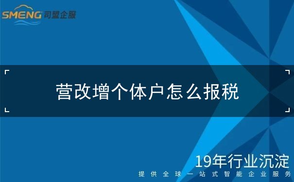 营改增个体户怎么报税,个体户报税方式有哪些 营改增个体户怎么报税,个体户报税方式有哪些