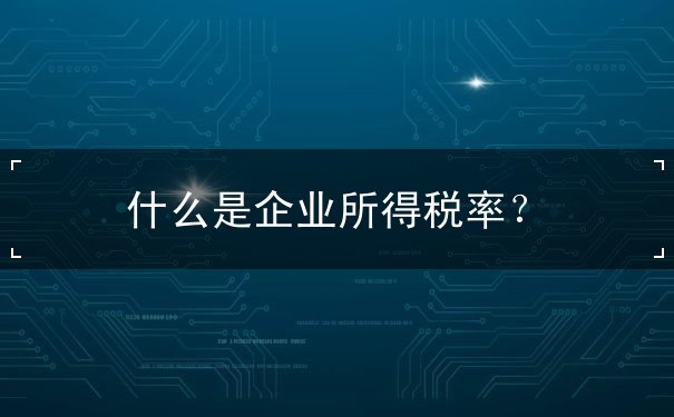 企业所得税税率 企业所得税税率