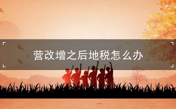 营改增之后地税怎么办