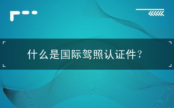 国际驾照认证件 国际驾照认证件