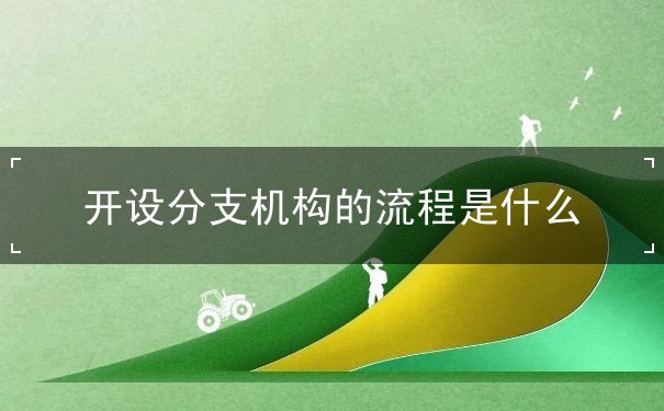 怎样 流程 分公司 开设 怎样 流程 分公司 开设