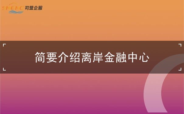 简要介绍离岸金融中心