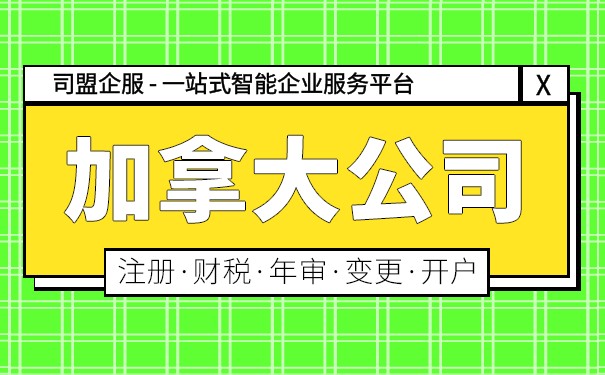 加拿大公司的税务分类概览 加拿大公司的税务分类概览