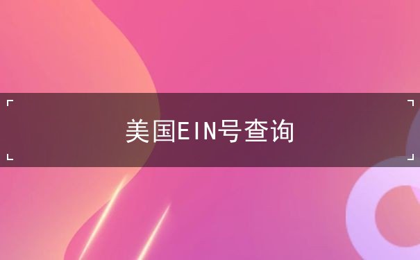 美国EIN号查询