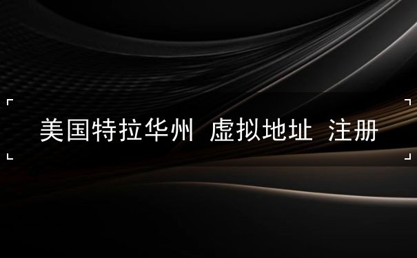 美国特拉华州 虚拟地址 注册 美国特拉华州 虚拟地址 注册