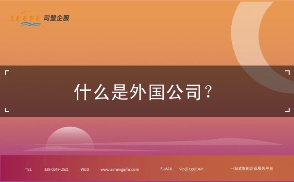 什么是外国公司 什么是外国公司