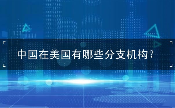 中国在美国有哪些分支机构 中国在美国有哪些分支机构