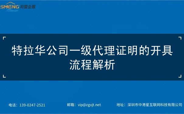 特拉华公司一级代理证明的开具流程解析 特拉华公司一级代理证明的开具流程解析