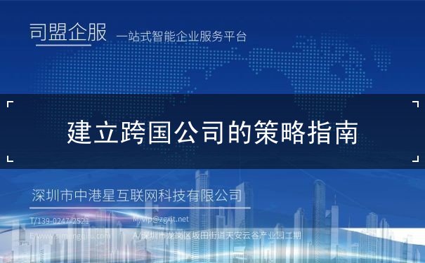 建立跨国公司的策略指南 建立跨国公司的策略指南