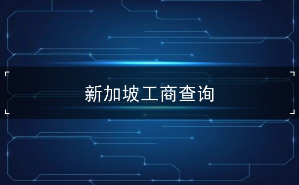 新加坡工商查询