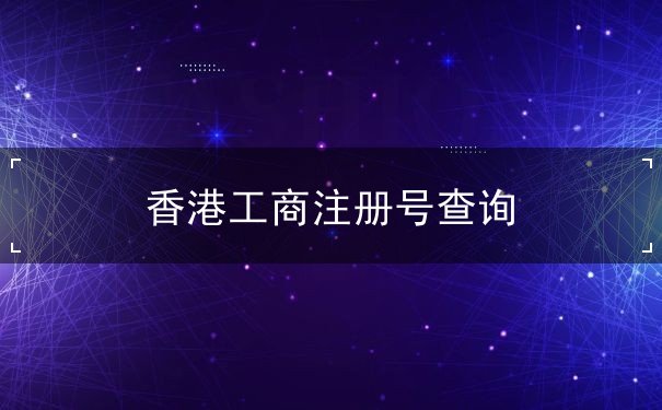 香港工商注册号查询