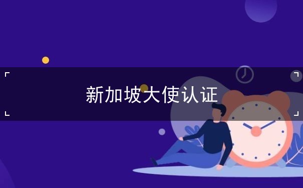 新加坡大使认证