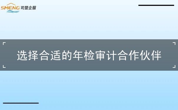 选择合适的年检审计合作伙伴