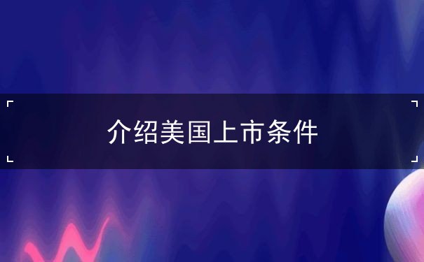 介绍美国上市条件 介绍美国上市条件