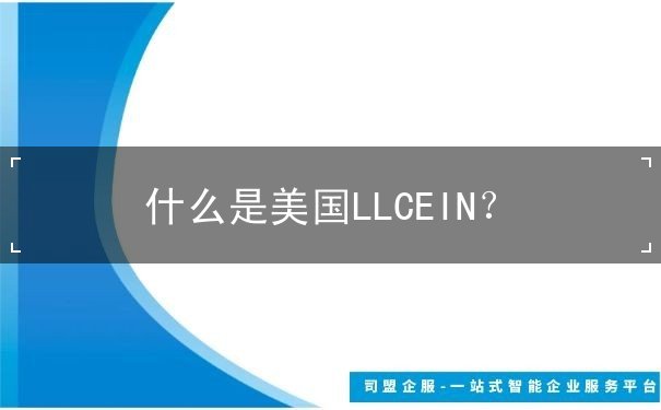 什么是美国LLCEIN