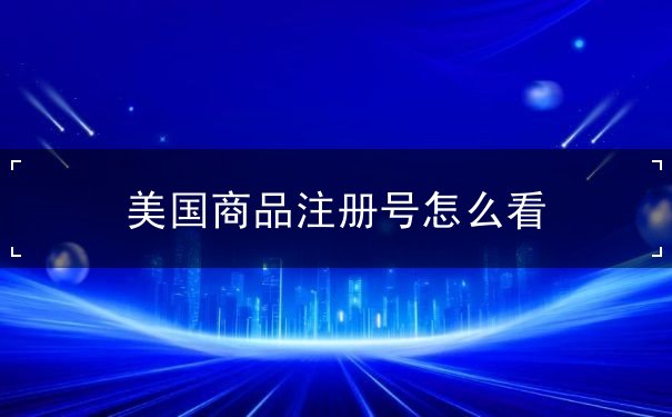 美国商品注册号怎么看 美国商品注册号怎么看