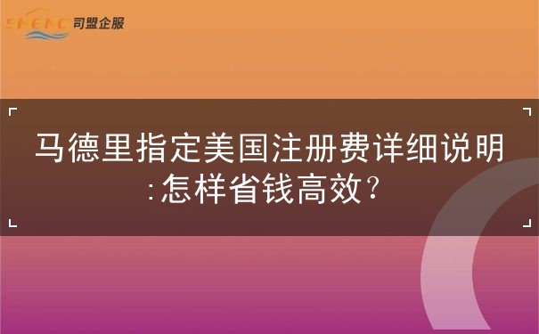 马德里指定美国注册费详细说明 马德里指定美国注册费详细说明