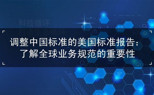 调整中国标准的美国标准报告