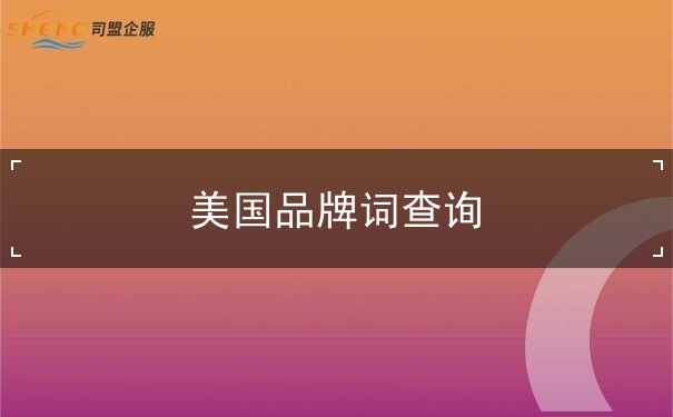 美国品牌词查询