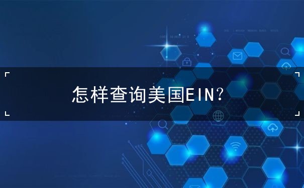 怎样查询美国EIN 怎样查询美国EIN