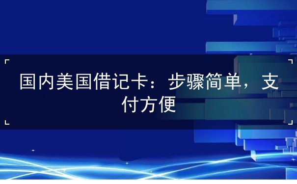 国内美国借记卡 国内美国借记卡
