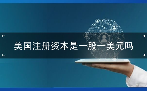 美国注册资本是一股一美元吗