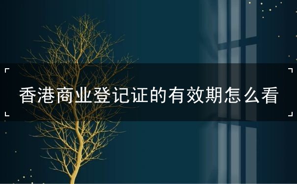 香港商业登记证的有效期怎么看 香港商业登记证的有效期怎么看
